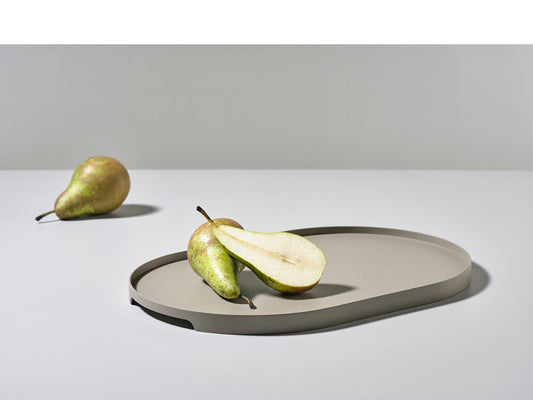 SINGLES Oval Tray, Mud