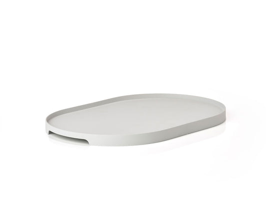 SINGLES Oval Tray, Warm-Grey