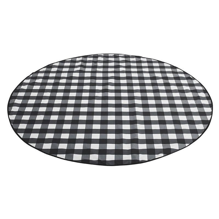 Love Rugs gingham black - Picnic Blankets by Basil Bangs