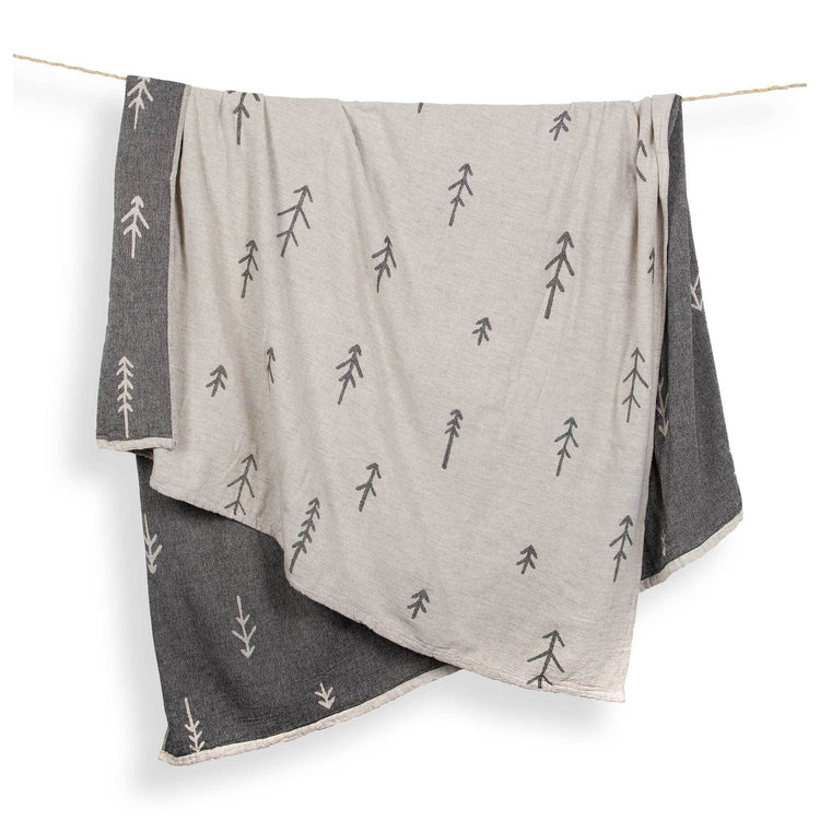 Lambswool Throw Blanket, Tree