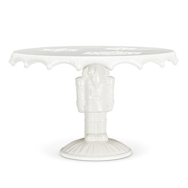 Large Nutcracker Pedestal Cake Plate