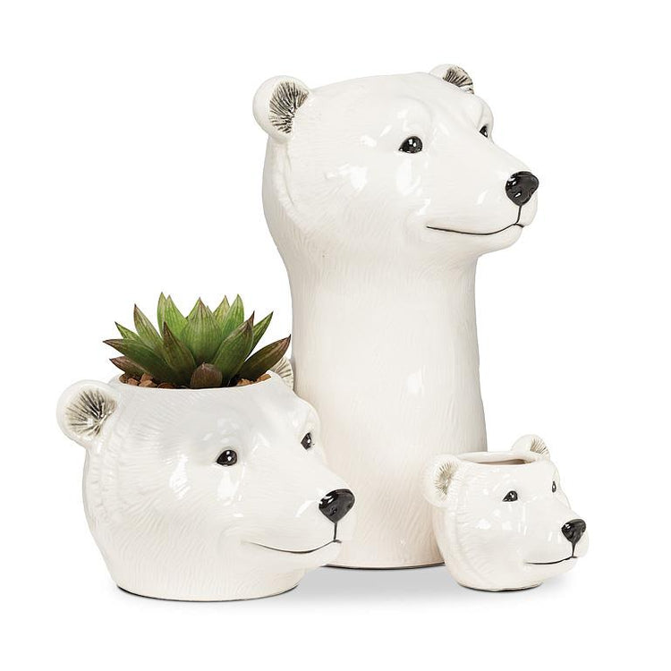 Small Polar Bear Planter