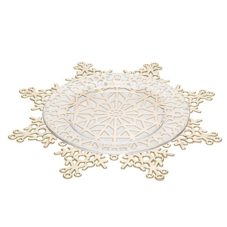 Gold Cutout Snowflake Placemat
