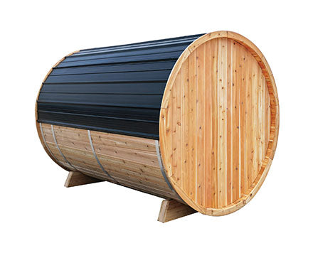 6' Red Cedar Barrel Sauna