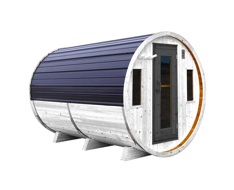 8' Red Cedar Barrel Sauna