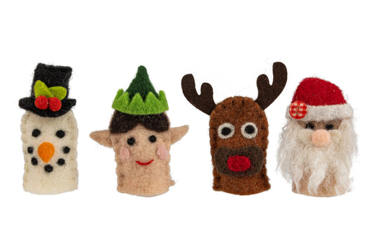Assorted Felt Christmas Finger Puppet