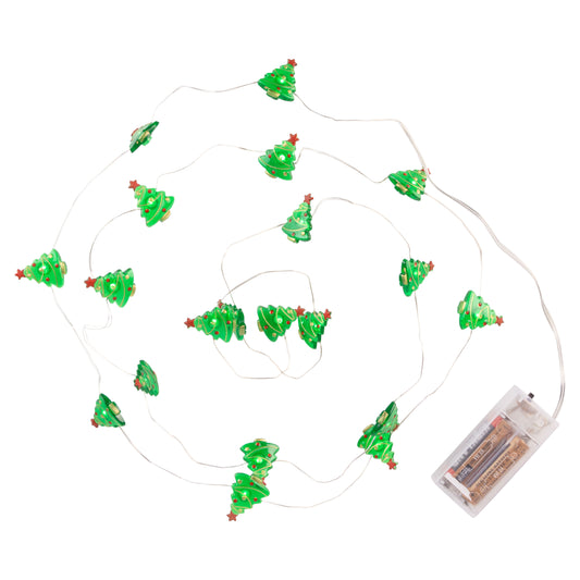 LED Light String with Tree Ornaments