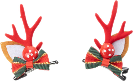 Reindeer Antler Hair Clips