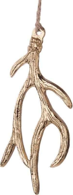 Cast Metal Antler Ornament