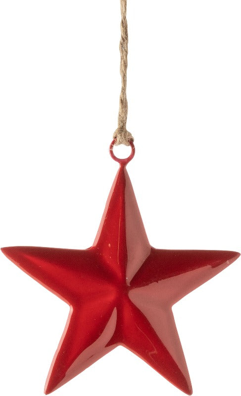 Red Enamel Star Ornament