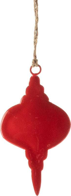Red Enamel Kismet Drop Ornament