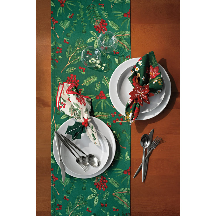 Amaryllis Christmas Felt Napkin Ring