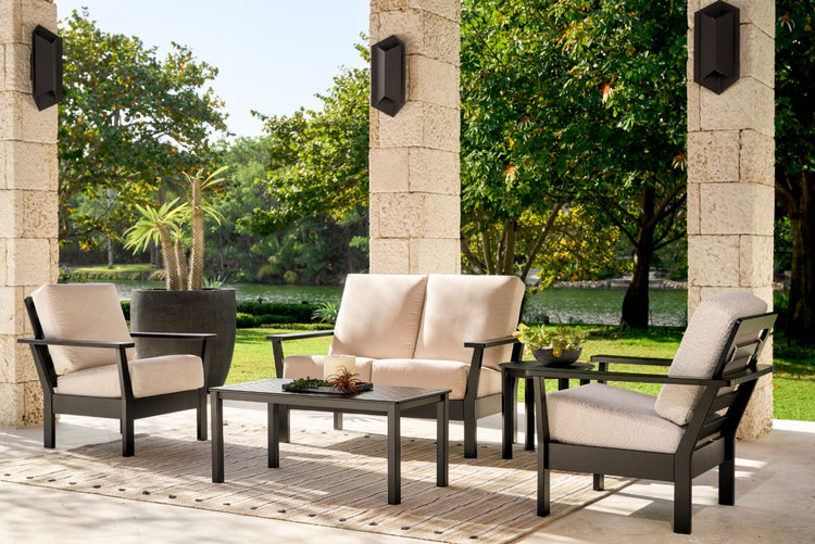 Antero MGP Cushion Swivel Rocker, Frond Classic/Black