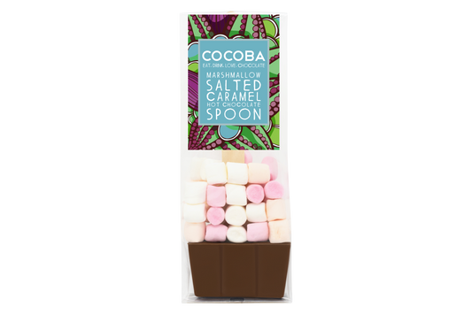 Cocoba Marshmallow Salted Caramel Hot Chocolate Spoon