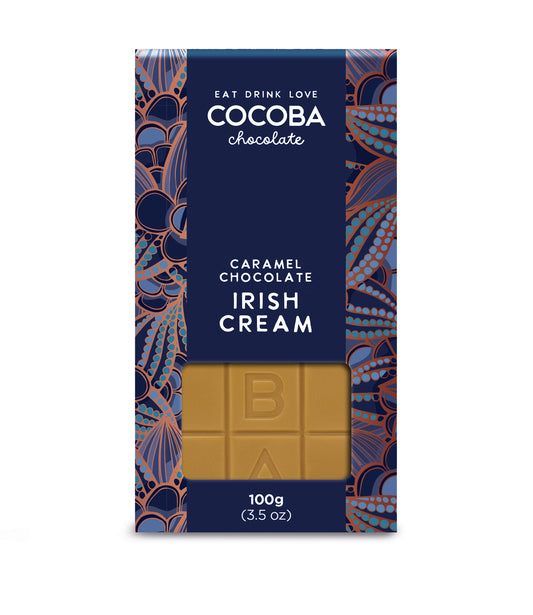 Cocoba Boozy Irish Cream Chocolate Bar