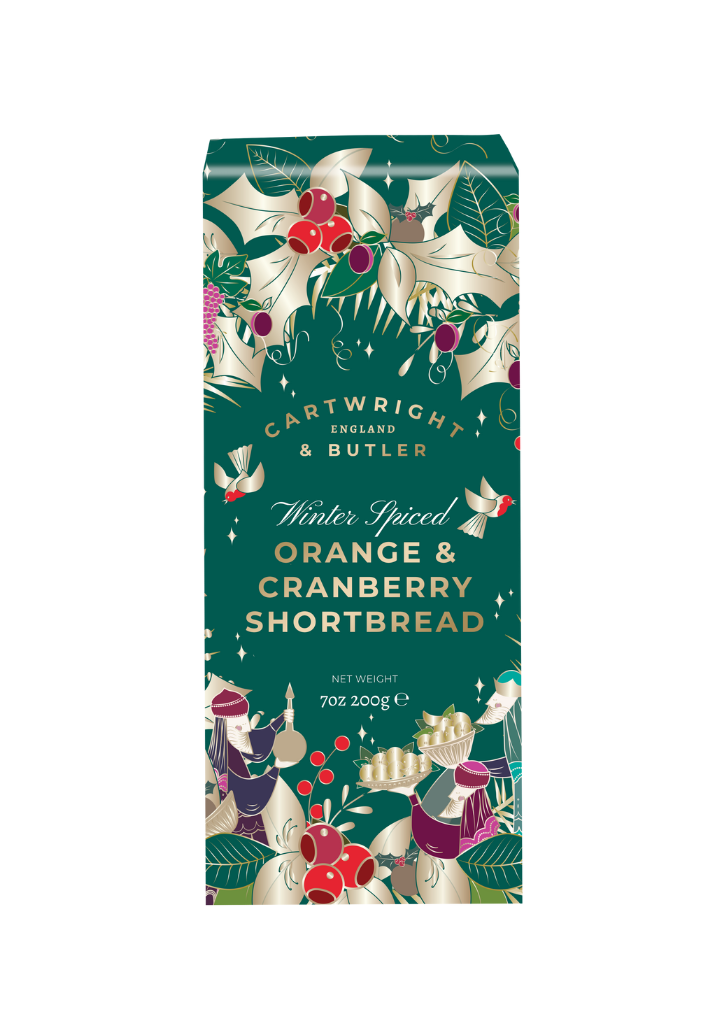 Cartwright & Butler Spiced Orange & Cranberry Shortbread