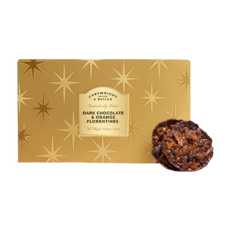 Cartwright & Butler Dark Chocolate & Orange Florantines