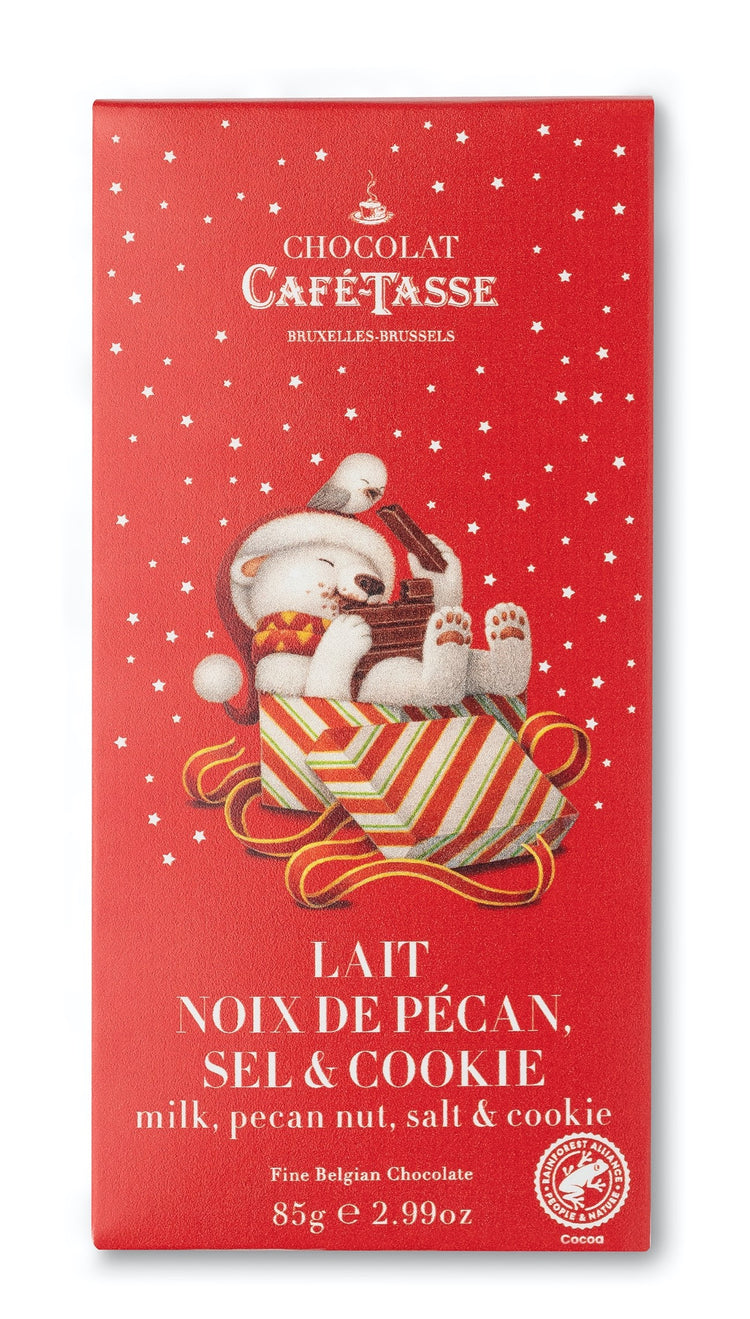 Cafe Tasse Milk Chocolate with Salted Pecans