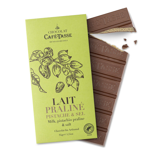 Cafe Tasse Milk Chocolate filled with Pistachio