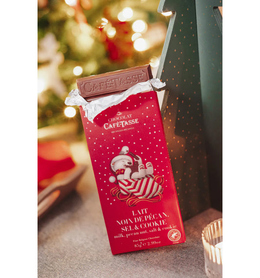 Cafe Tasse Milk Chocolate with Salted Pecans