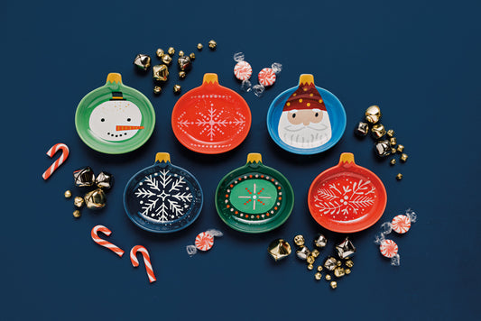 Set of 6 Christmas Charms Pinch Bowls