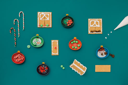 Set of 6 Christmas Charms Pinch Bowls