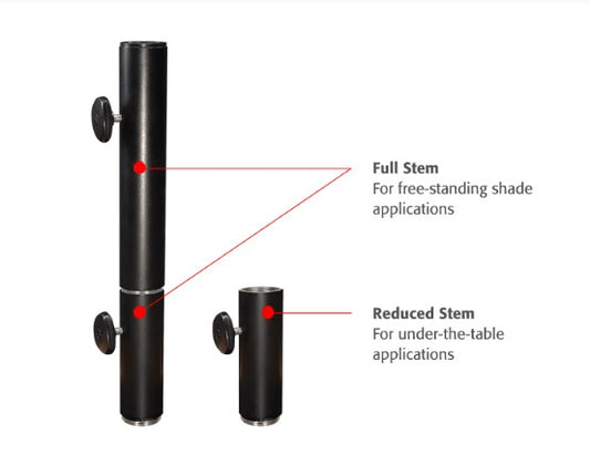 70 lbs. Steel Umbrella Base with Dual-Purpose Stem