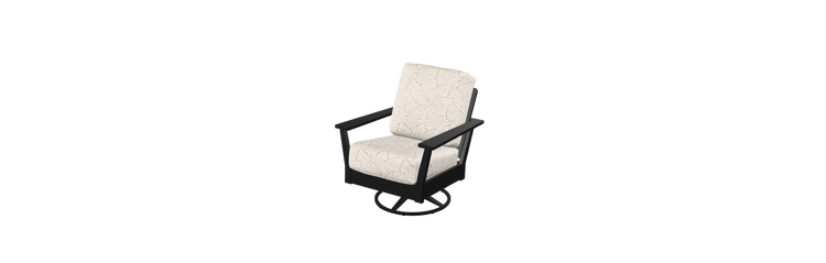 Antero MGP Cushion Swivel Rocker, Frond Classic/Black