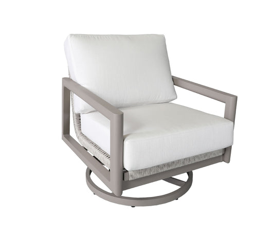 Elm Lounge Swivel Rocker, Linen