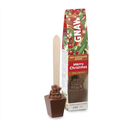 Gnaw Merry Christmas Milk Chocolate Spoon