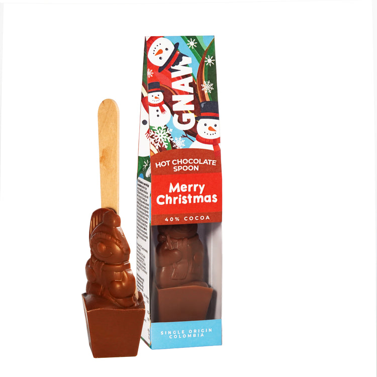 Gnaw Merry Christmas Snowman Hot Chocolate Spoon