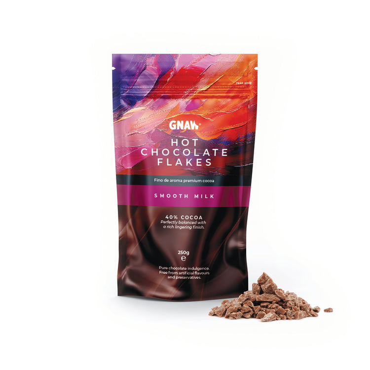 Gnaw Smooth Milk Hot Chocolate Flakes