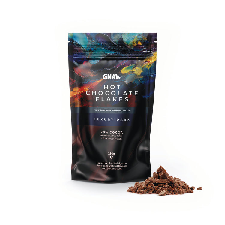 Gnaw Luxury Dark Hot Chocolate Flakes