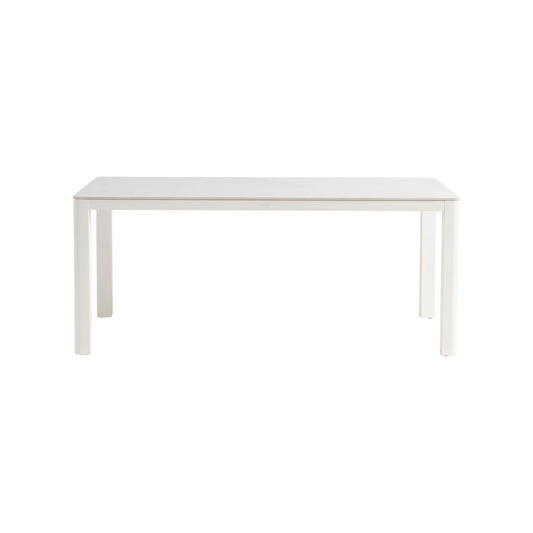 Hampshire Sintered Stone 71''x36'' Dining Table, Glacier White/White