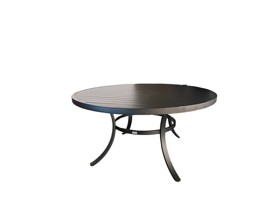 Harbour 60" Round Dining Table, Textured Black