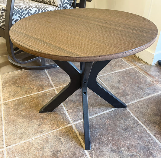 Wexler 23'' Round Rustic End Table