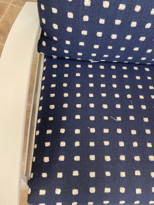 Belle Isle Cushion Swivel Rocke, Kuno II Indigo/Warm Grey