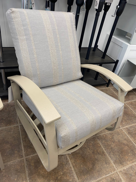 Belle Isle Cushion Swivel Rocker, Sash Dove/Desert