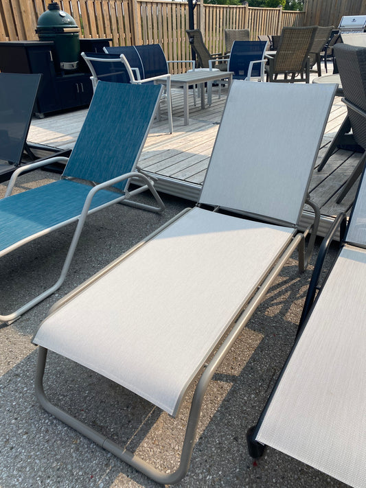 Gardenella 4 Pos. Armless Chaise, Storm/Augustine Oyster