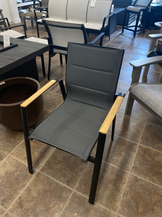 Atlas Padded Dining Chair, Black