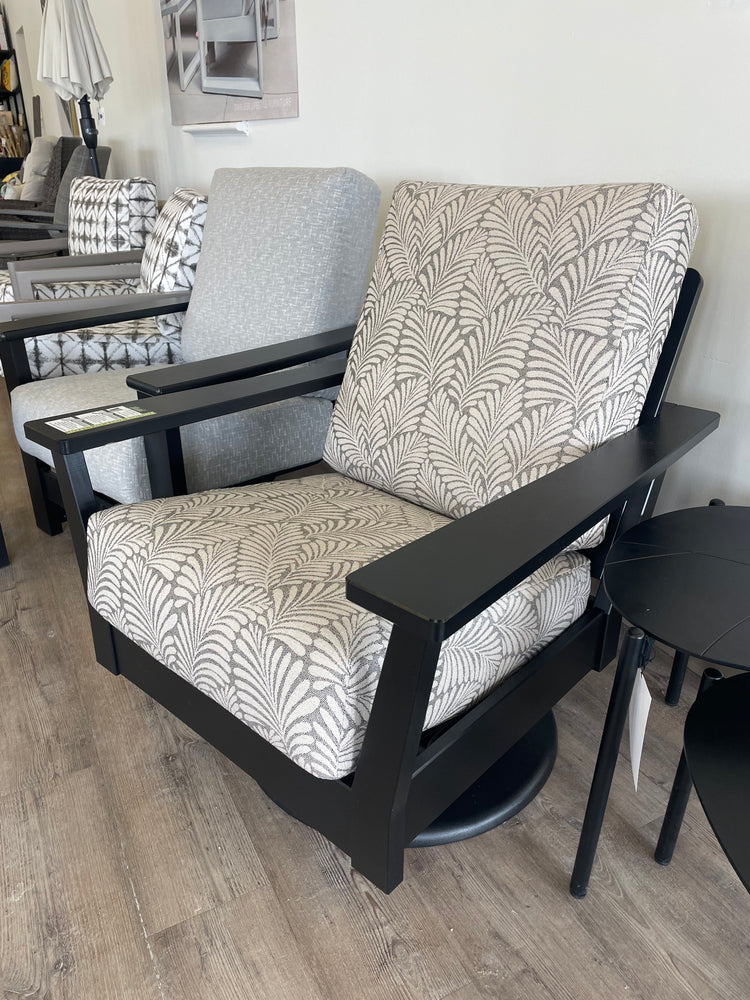 Antero MGP Cushion Swivel Rocker, Frond Classic/Black
