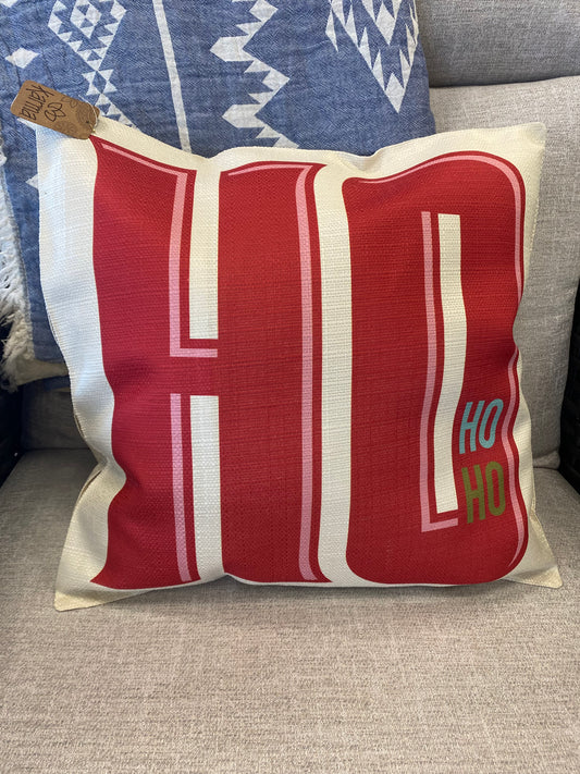 Holiday Square Pillow, Ho Ho Ho