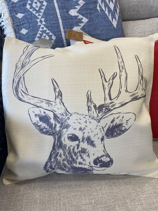 Holiday Square Pillow, Deer