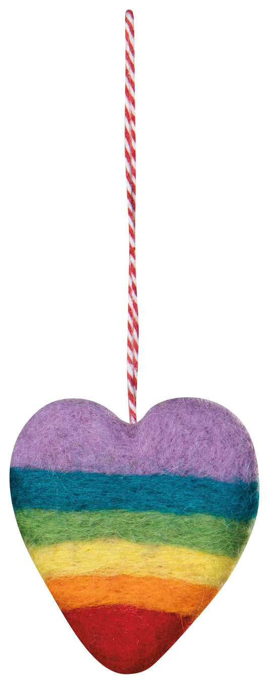 Assorted Love is Love Felt Ornament
