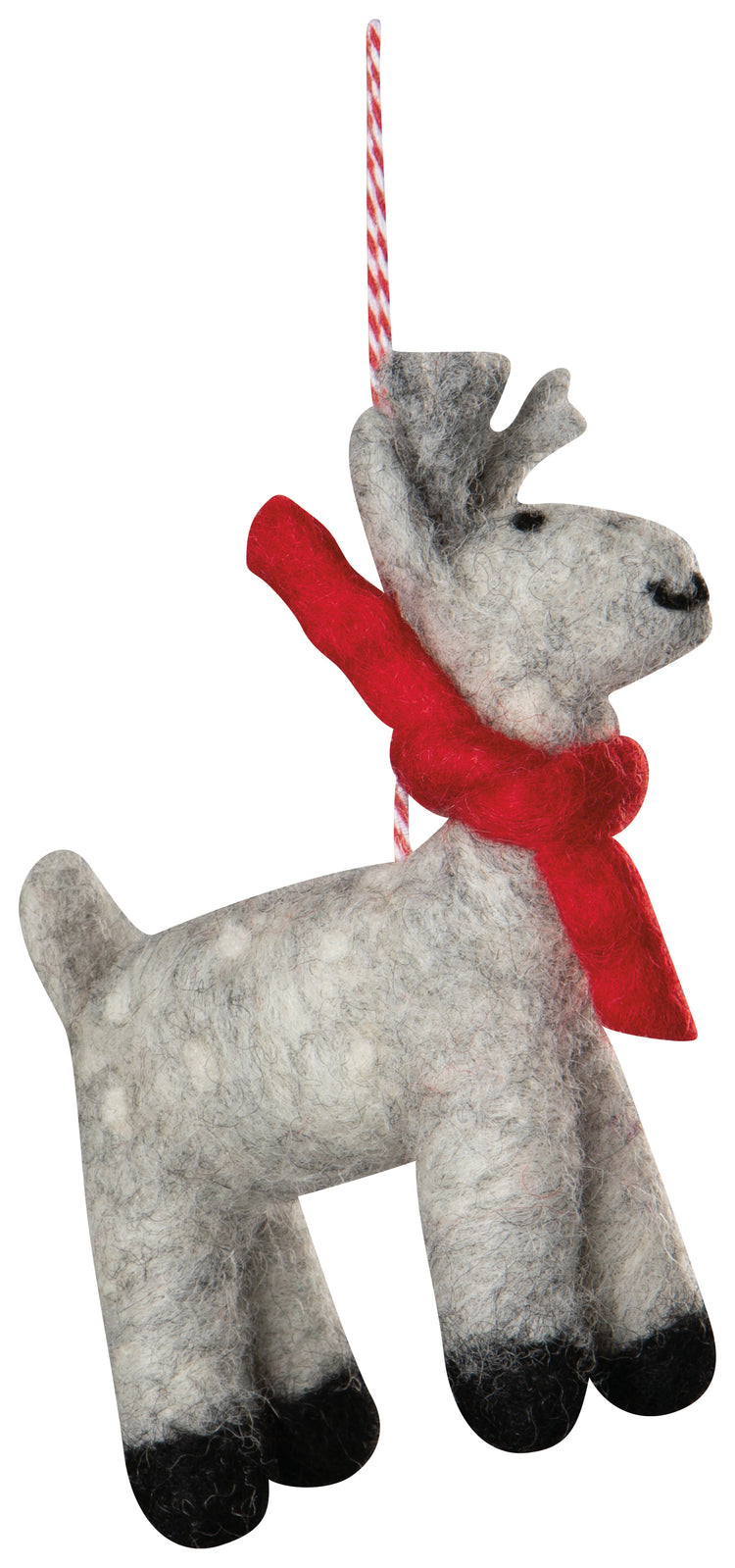 Assorted Artic Deer Felt Ornament