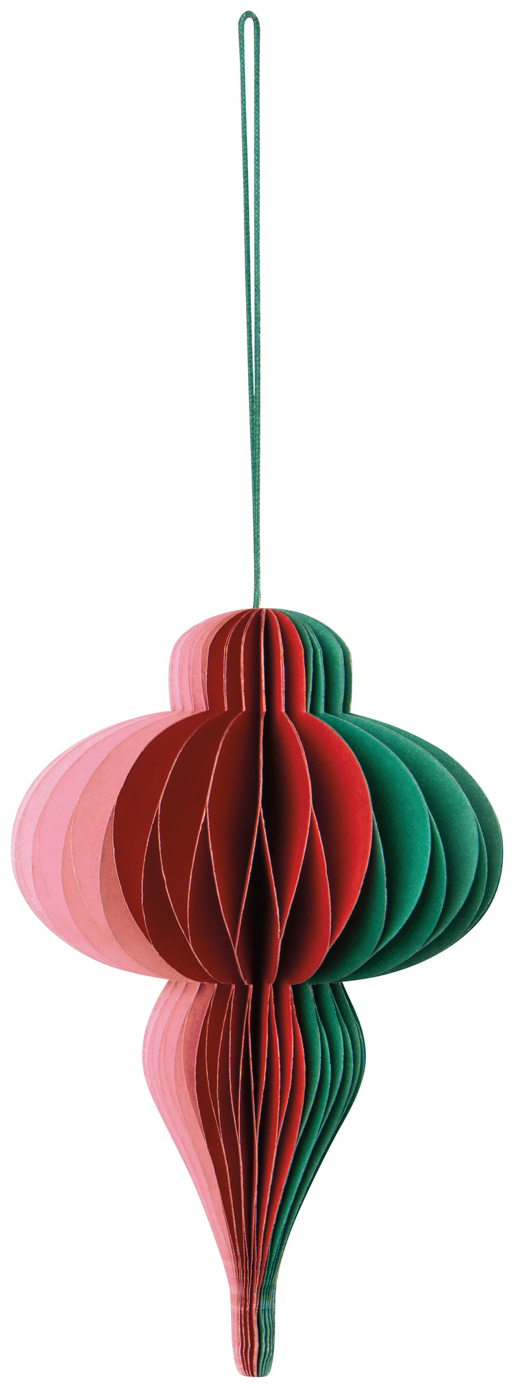 Finial Honeycomb Paper Ornament