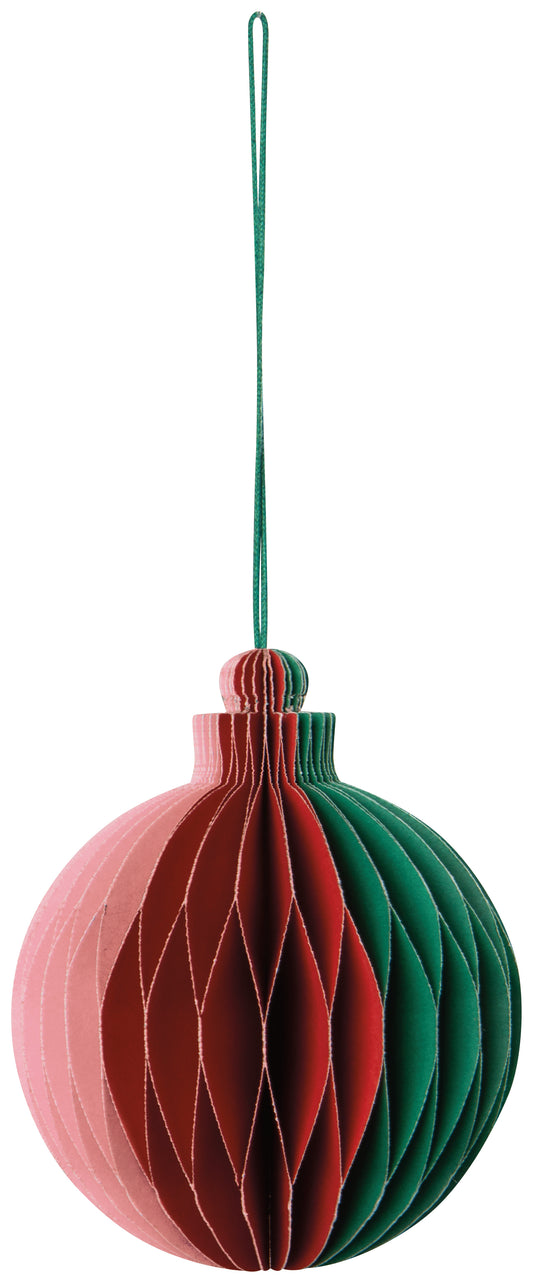 Globe Honeycomb Paper Ornament