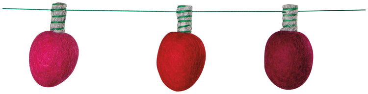 Spirits Bright Christmas Felt Garland