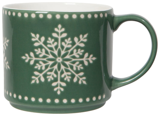 Good Tiding Snowflake Stacking Mug
