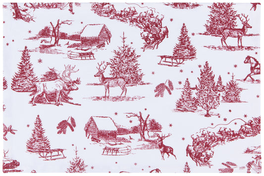 Winter Toile Printed Place Mat